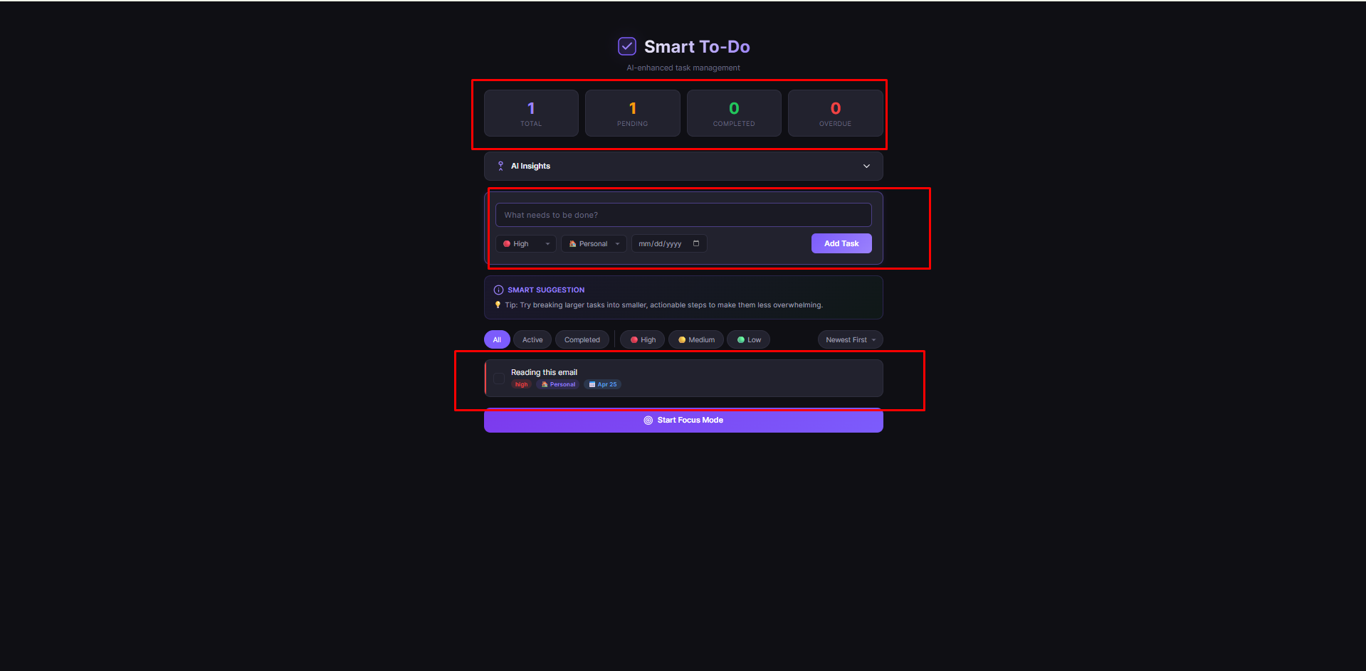 Smart To-Do App